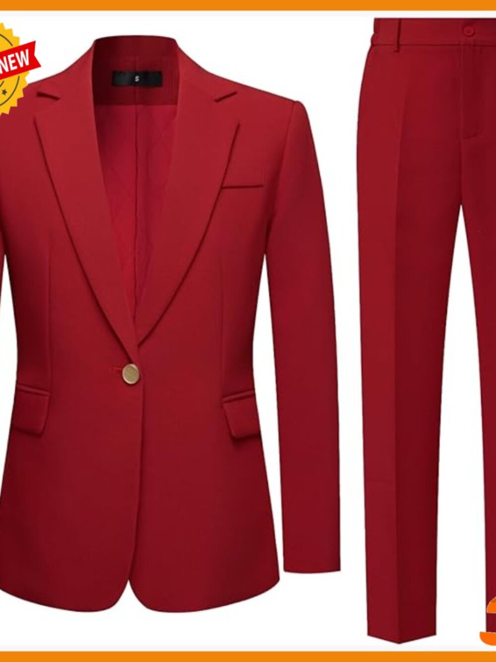 Women's 2-Piece Pant Suit Set Slim Fit Blazer & Pants Business Office
